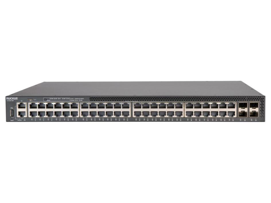 ICX8200-48P 48 X 10/100/1000MBPS. CLASS 4 POE, 370W BUDGET. 4 X 1/10/25GBE SFP28