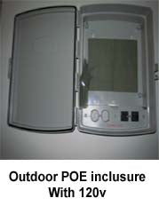 120 VAC Weatherproof POE Enclosure